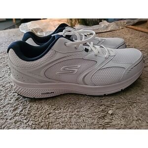 Skechers Go Run Sneakers M-Strike Air Cooled Goga Mat Running Shoes White 10